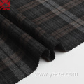 double-faced plaid check woven woolen fabric for overcoat